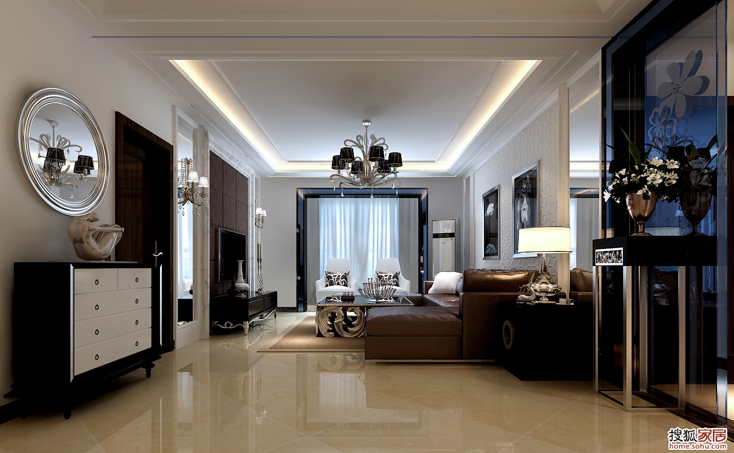 别墅豪宅装修设计效果图石家庄装饰公司