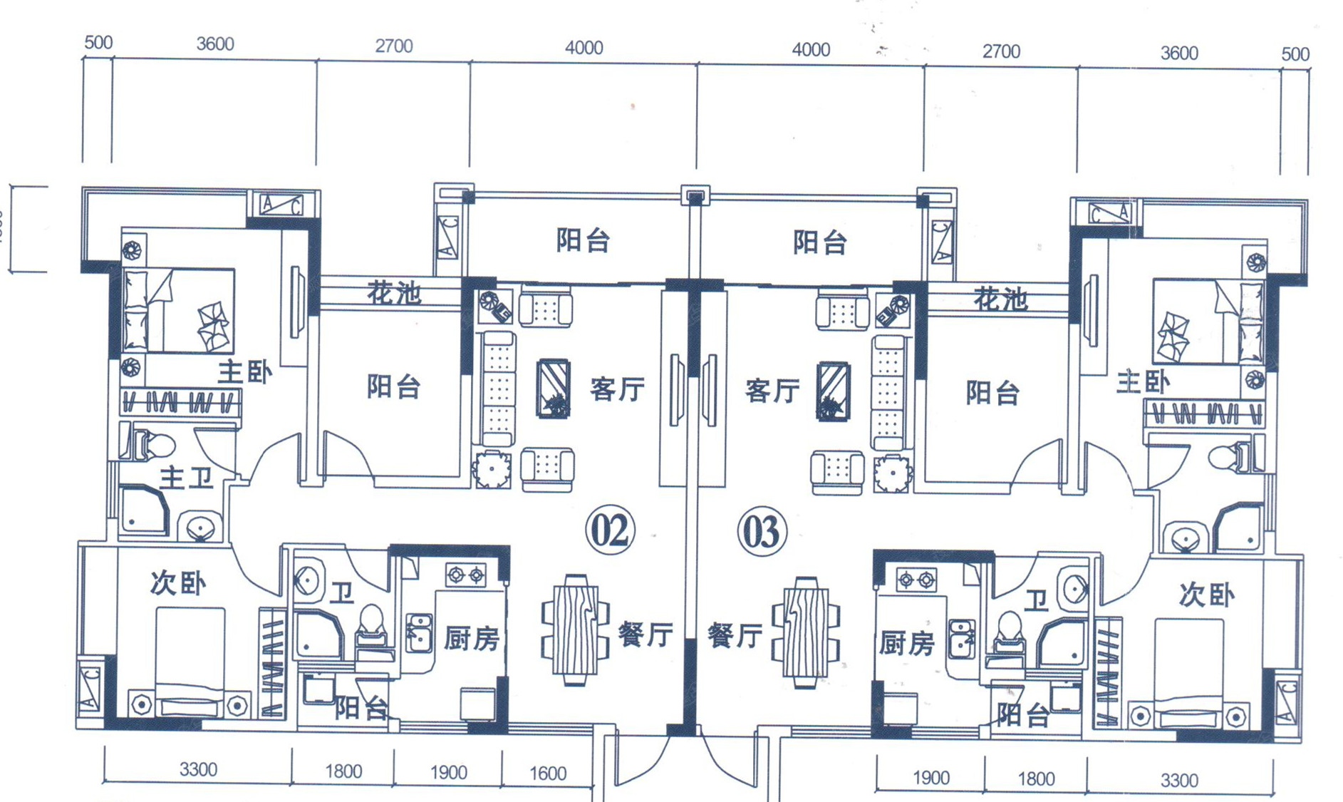 莱茵华庭-3室2厅2卫-98.00平米