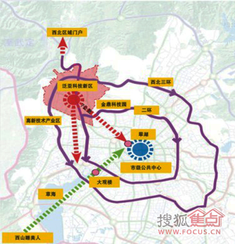 優越區位條件 迸發強大經濟輻射力 作為昆明主城區最後一塊可