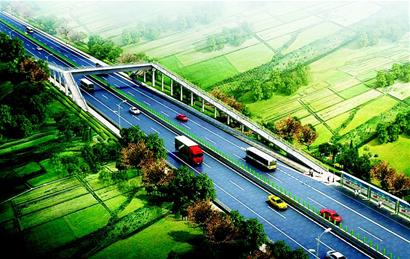 昨日,郫县政府举行沙西线快速通道(郫县段)改造工程新闻发布会.