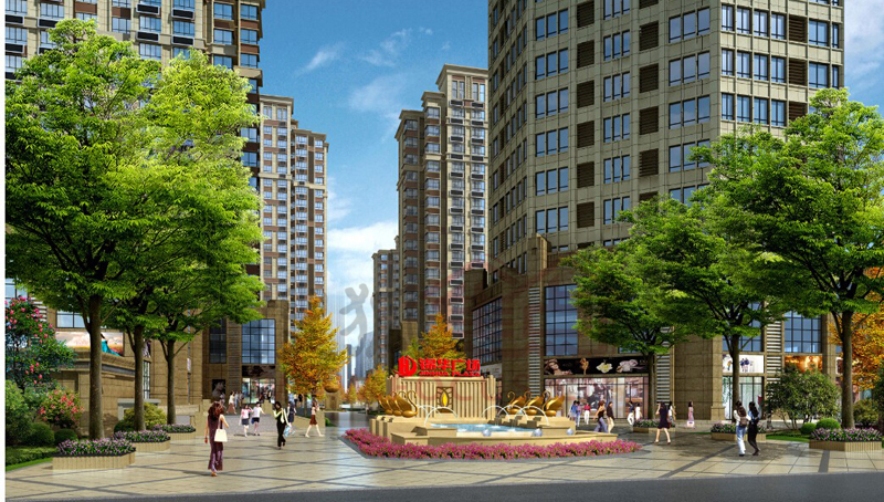 锦华广场一期景观设计已定景观大成享受现在