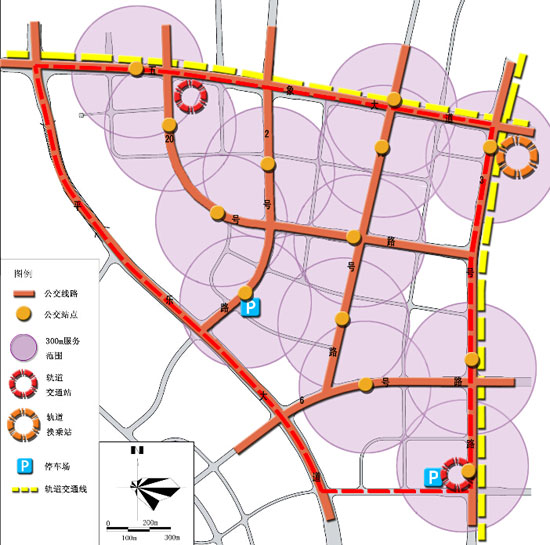 五象新區總部基地綜合交通規劃圖(圖片來源:南寧規劃信息港)