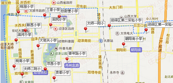 2014年太原小学划片大全部分小学略有调整