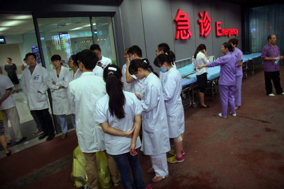 昆山爆炸事件救援现场