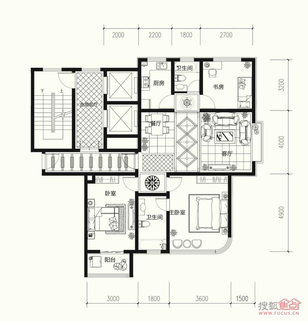 福麟御璟良城全明三居戶型圖