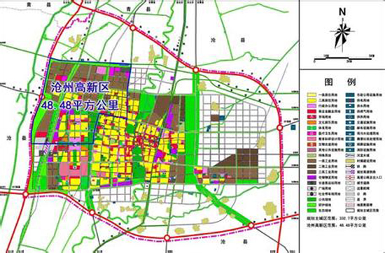 沧州高新区区域图图片