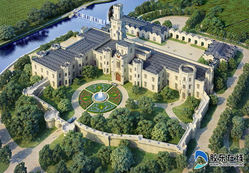 张裕白兰地庄园鸟瞰图(效果图)