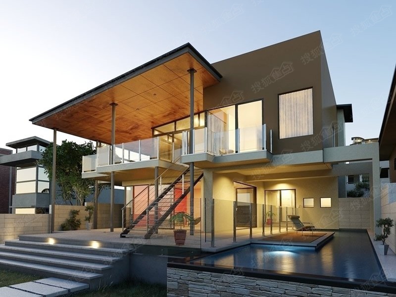 现代风格独栋别墅户型图 成就简约舒适家园