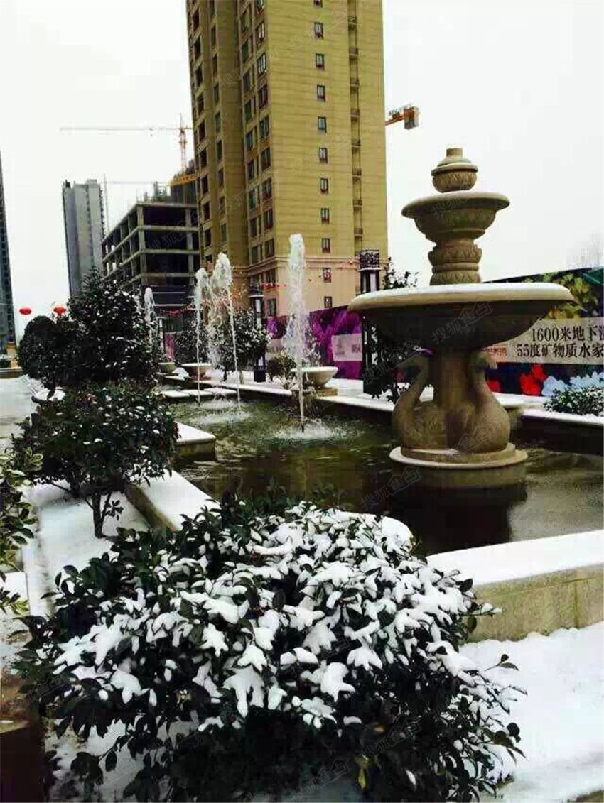 金水湖花园到金水湖来赏雪景观美的更任性