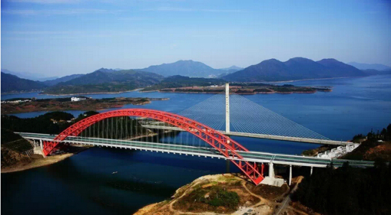 黄山太平湖北岸环湖公路金龙岛段全线贯通