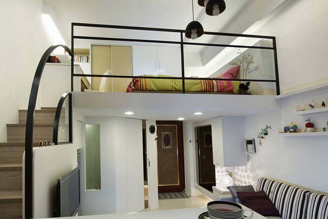 年薪8万 如何打造33㎡一居小复式-洛阳人人装修网