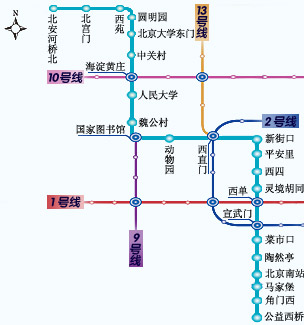 北京地铁4号线是北京市道路交通网络中一条贯穿市区南北的轨道交通