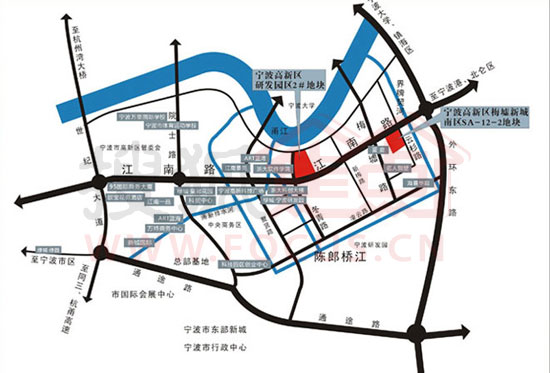 宁波高新区区域图图片