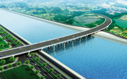 石龙沙河大桥29日开建 将成连接石龙石湾要道