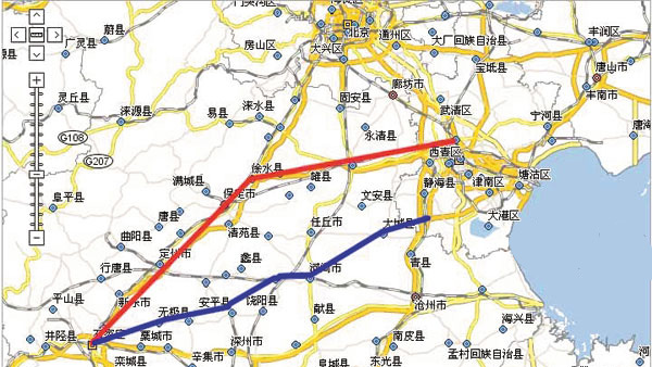 滨石高速天津段规划图图片