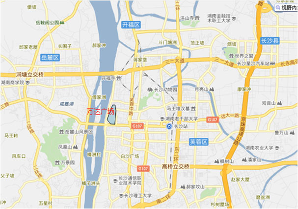 长沙万达广场地图图片