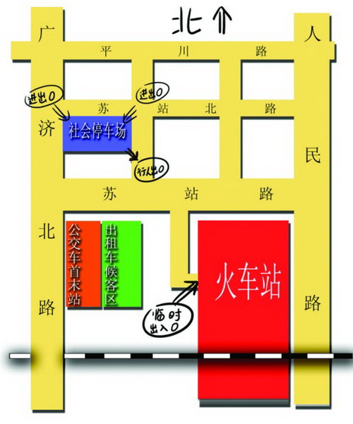 苏州火车站内部平面图图片