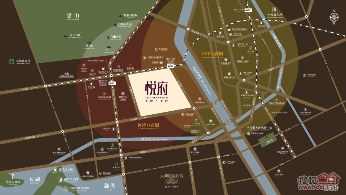 华润悦府市中心也能倚山傍水