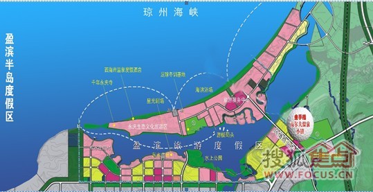 海南澄迈盈滨半岛地图图片