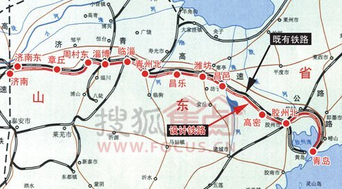 胶济铁路路线地图图片