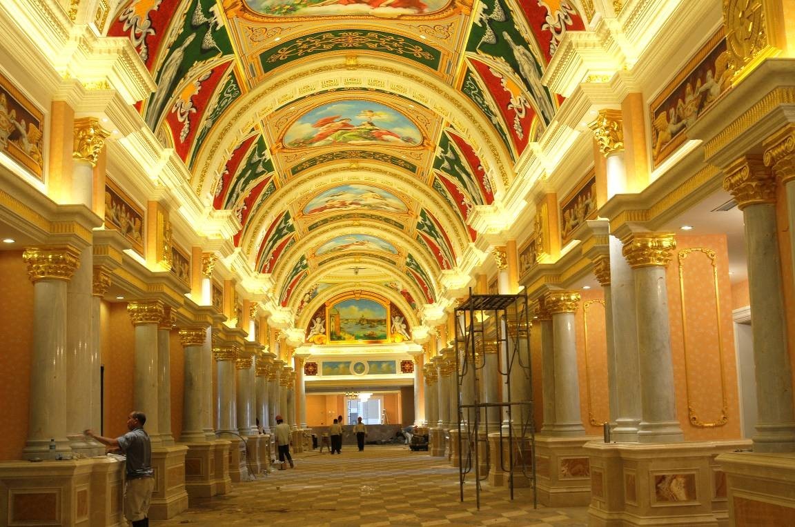 纯手绘宫廷壁画碧桂园欧洲城触摸欧式生活