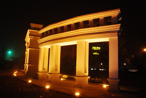 星河御城售楼处夜景呈现