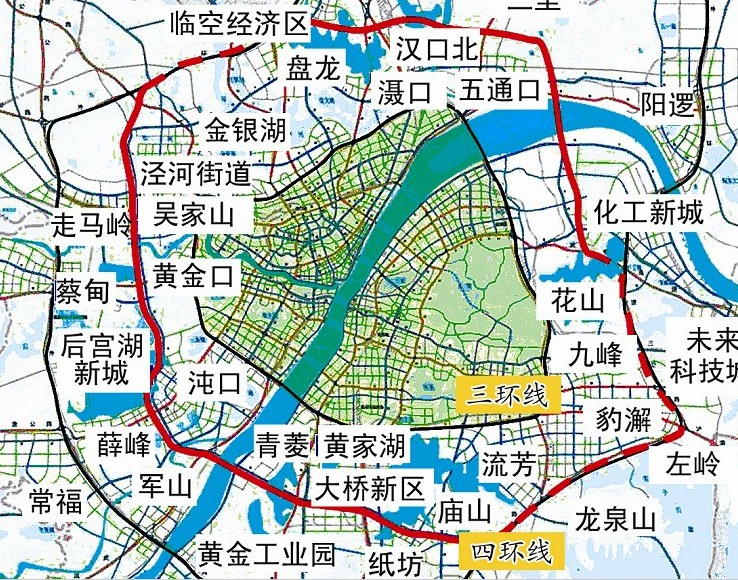 武汉四环线明日动工计划2015年建成通车