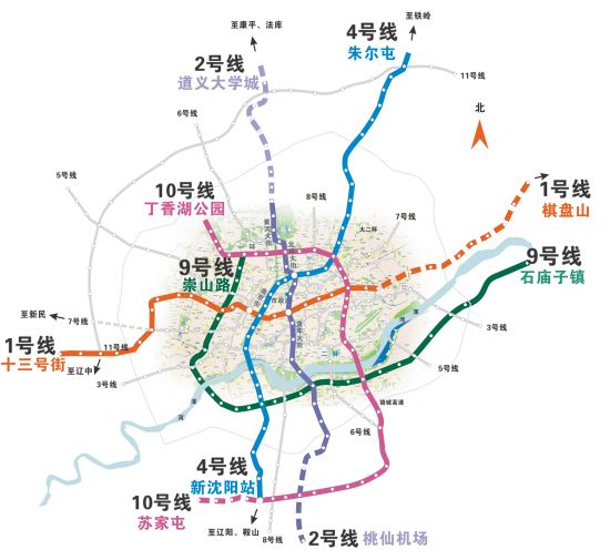 图片来源:沈阳日报4号 线路南起新沈阳站,经沈苏路,南京南街,中山路