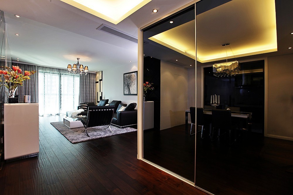 大灰镜提升空间9万装75平低奢简约小家