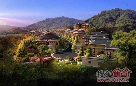 位于学府大道别墅大社区的天景·山院里销售中心及样板房即将