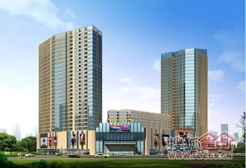 银泰财富广场:大河东最美建筑天际线