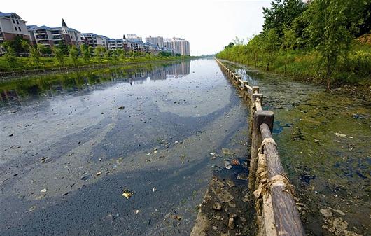 耗資數千萬元的明渠 大雨後汙水橫流成臭水溝