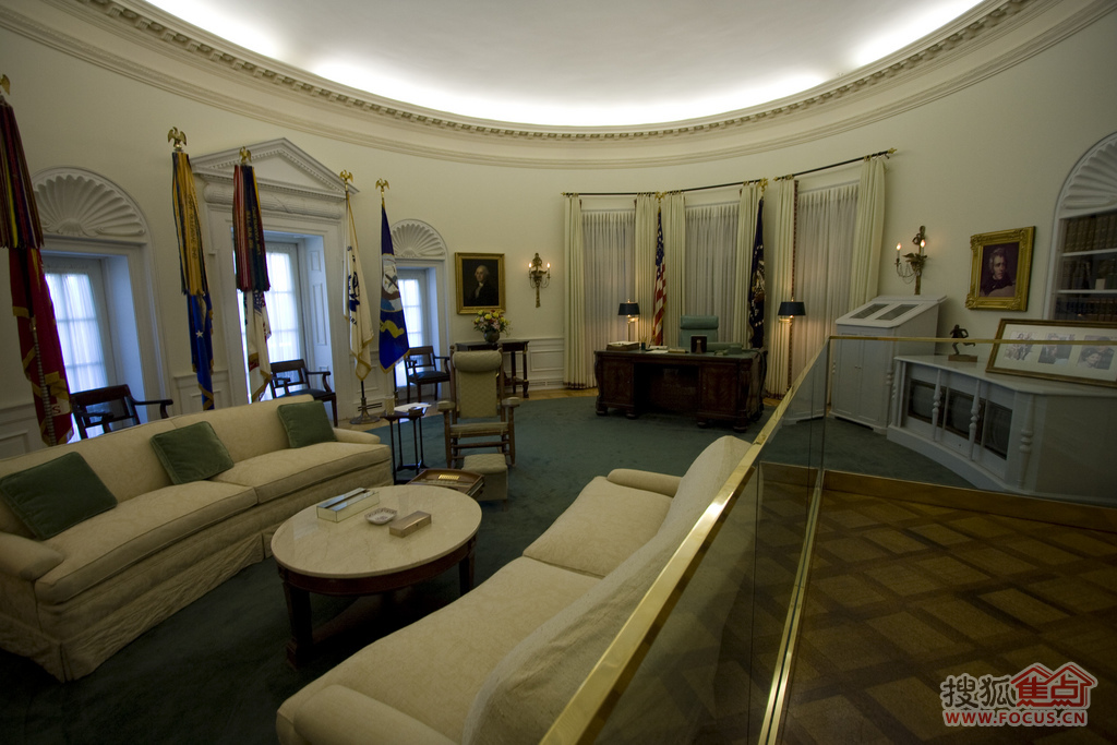 白宫椭圆办公室看历任美国总统家居品味图