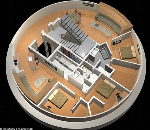 组图:美开发商建末日避难所 所有公寓均已售罄