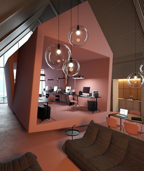 年轻人聚集空间 另类阁楼办公室设计(组图)