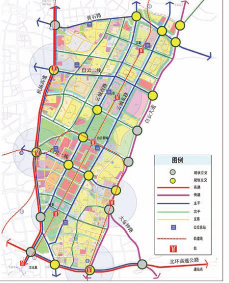 白云新城道路交通规划图