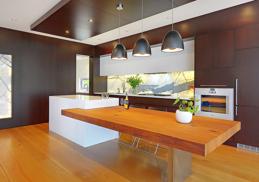 精心布置的家 50款国外潮流开放式厨房(组图)