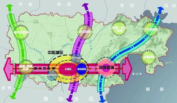 六大片区打造蓝色硅谷 即墨空间结构体系初定