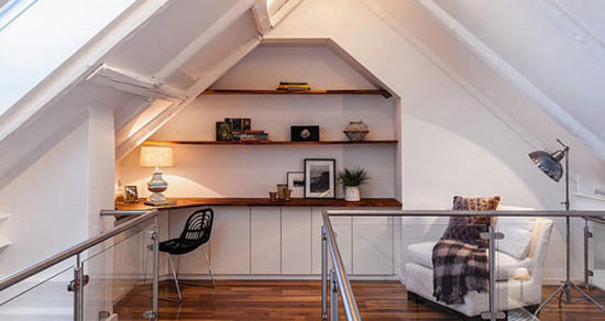 瑞典复式公寓 阁楼空间的完美利用