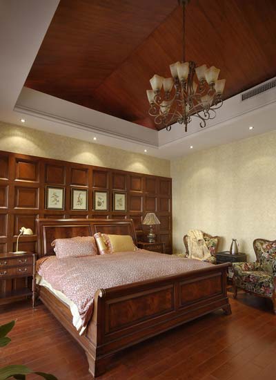 不拘一格的装饰 美式吊顶装修效果图(组图)