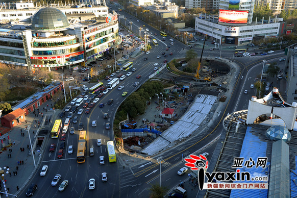 乌鲁木齐红山转盘改造进入冲刺阶段