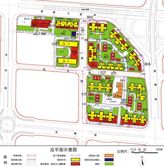 冼村复建安置地块规划批后公示将建28栋住宅1栋酒店