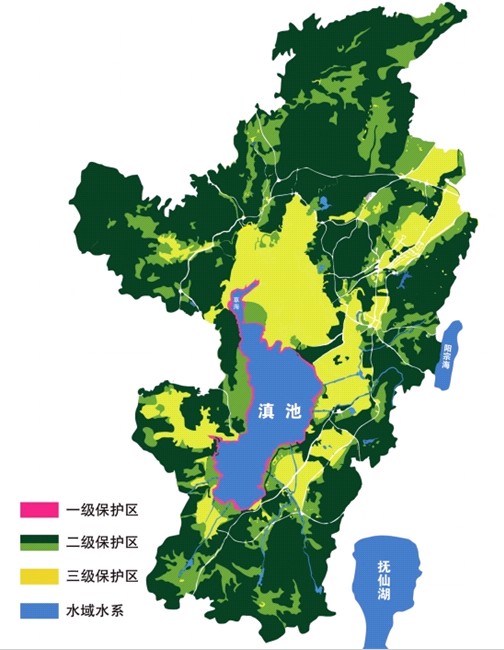 昆明滇池保护区地图图片