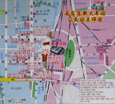 石家庄站地图图片