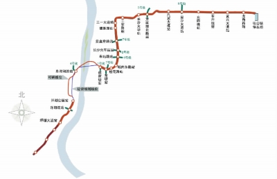 长沙三号地铁线路图图片