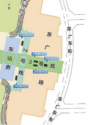 石家庄火车站出口地图图片