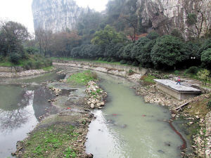 桂林"牛奶河"南溪河污染严重有望彻底整治