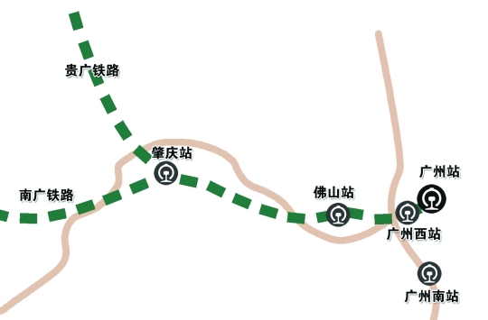 贵广高铁 线路图图片