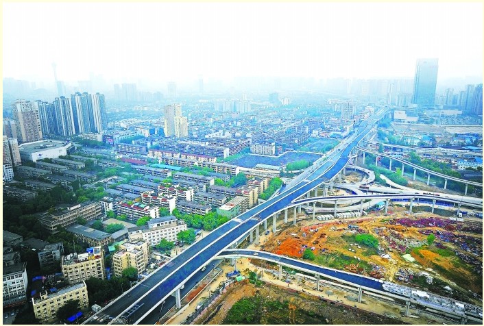 空中航拍"新二环:双桥子立交桥大气磅礴