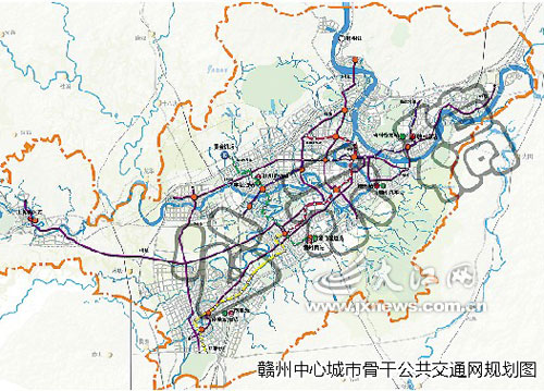 赣州地铁2号线规划图图片